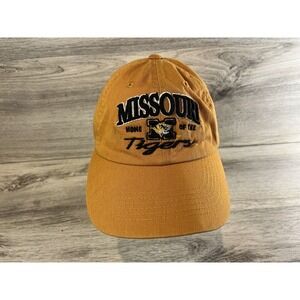 Mizzou Missouri Tigers Embroidered Strapback Hat Top Of The‎ World Orange
